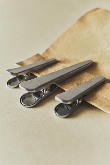 PACK OF STEEL CLIPS (PACK OF 3) - Steel by Zara