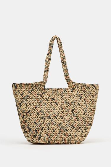 BRAIDED TOTE BAG - Light beige by Zara