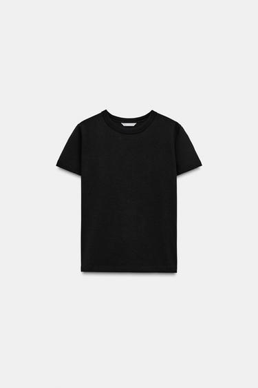 INTERLOCK short sleeve T-SHIRT - Black by Zara