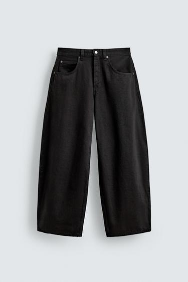 BALLOON FIT JEANS - Black by Zara