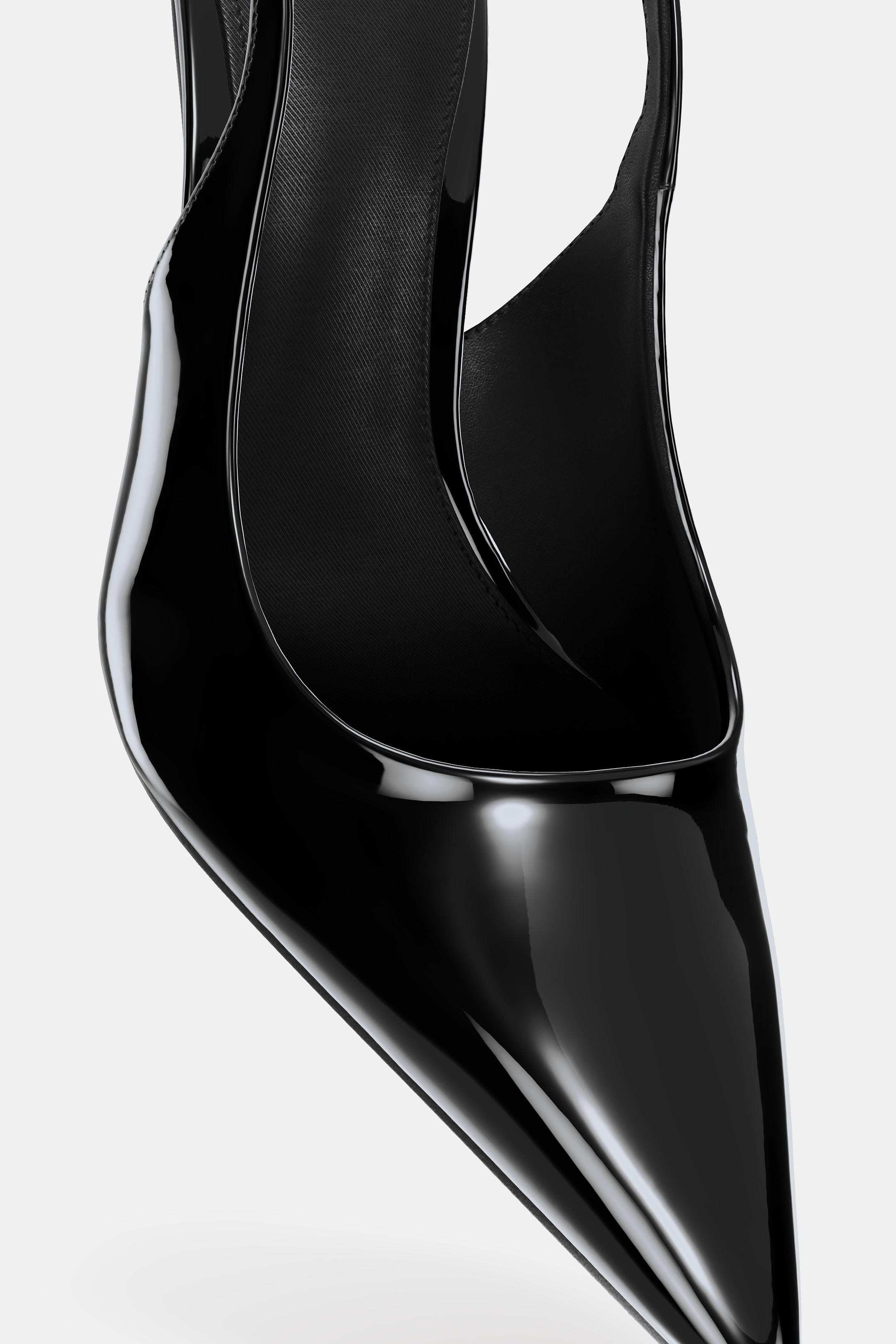 HEELED SHOES WITH METALLIC BUCKLE - Black by Zara