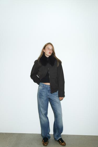 ANIMAL PRINT LEATHER TRAINERS - Leopard by Zara