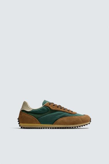 RETRO STYLE TRAINERS - Green by Zara