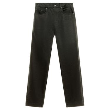 TEXTURED STRAIGHT-LEG TROUSERS - Black by Zara