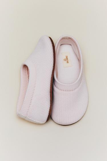 CHILDREN'S STRETCH BALLERINAS - Ecru White by Zara - Image 0