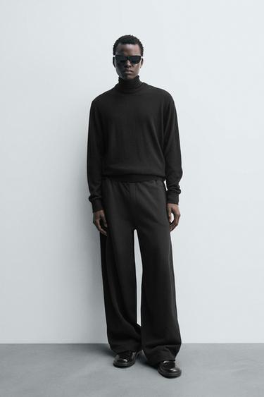 BALLOON TROUSERS WITH TWISTED SEAMS - Black by Zara