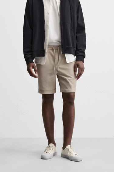 COMFORT BERMUDA SHORTS - Sand by Zara