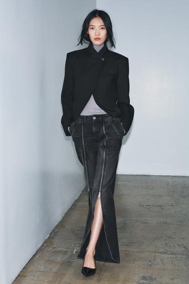 WOOL BLEND BLAZER ZW COLLECTION - Black by Zara