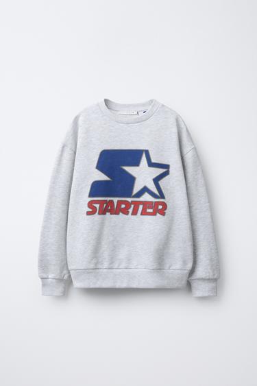 STARTER ® PRINTED SWEATSHIRT - Grey marl by Zara