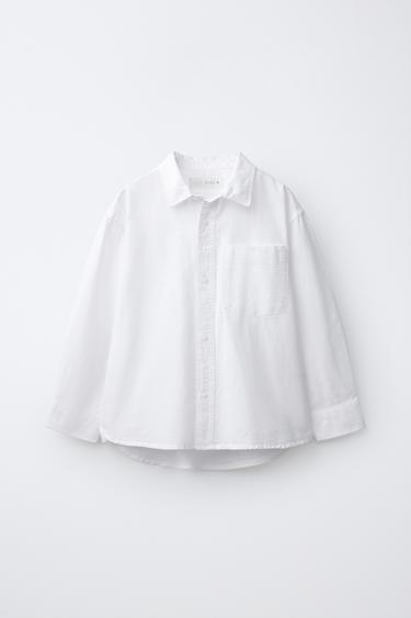 PLAIN OXFORD SHIRT - White by Zara
