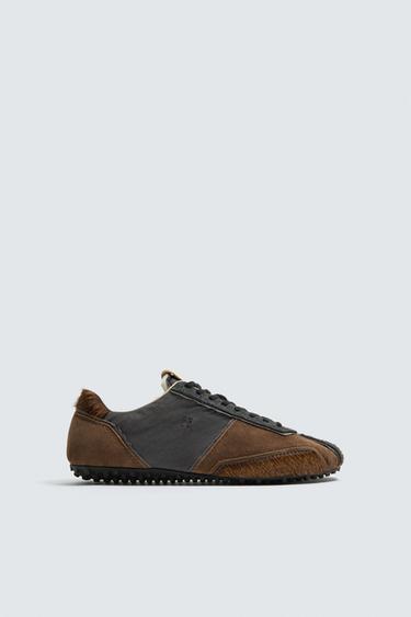 LEATHER SNEAKERS X SR_A - Multicoloured by Zara
