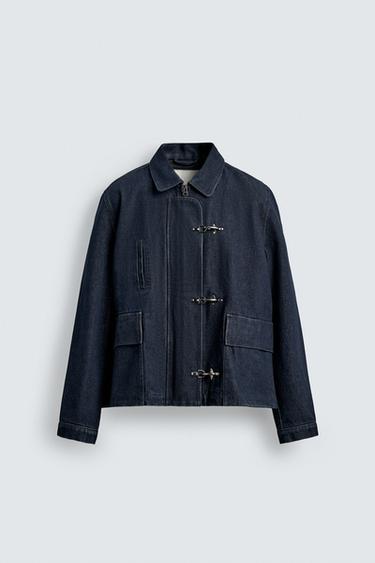 DENIM FIREMAN CLASP JACKET - Indigo by Zara