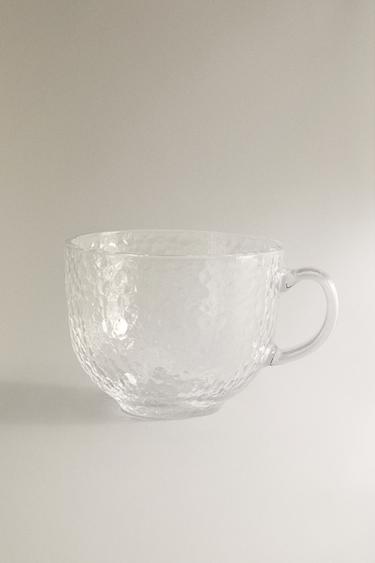 GLASS CUP WITH RAISED DESIGN -  by Zara - Image 0