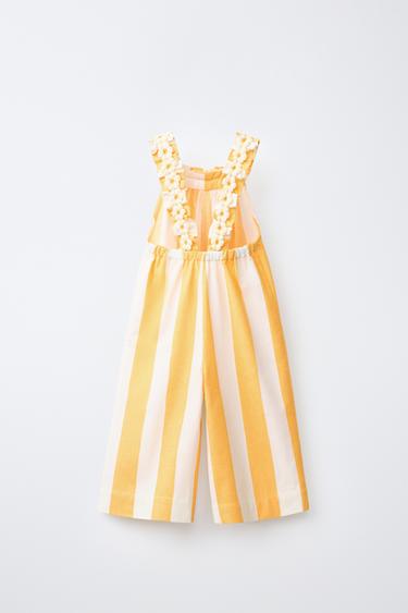 DAISY STRIPE JUMPSUIT - Yellow by Zara
