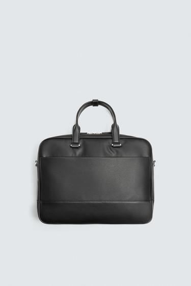 TEXTURE BRIEFCASE - Black by Zara - Image 0