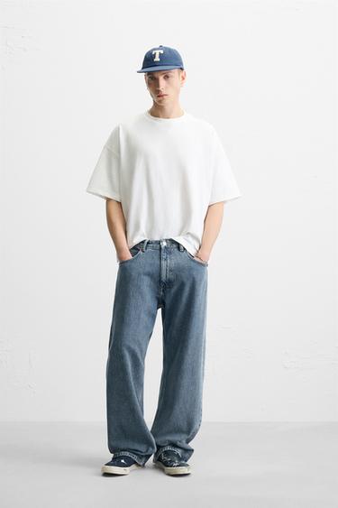 BASIC BOXY FIT T-SHIRT - Oyster-white by Zara