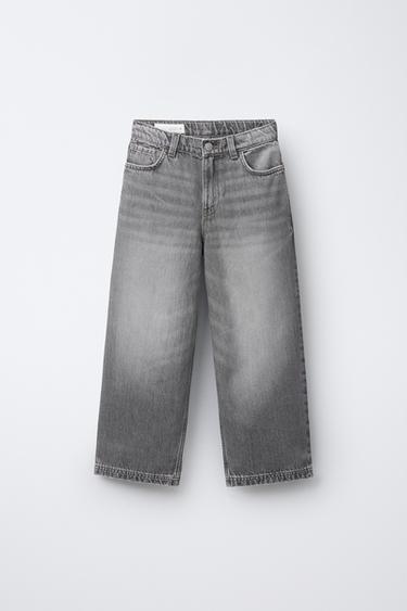 RELAXED BAGGY JEANS - Mid-grey by Zara