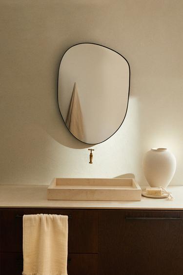 SMALL ASYMMETRIC WALL MIRROR - Transparent by Zara