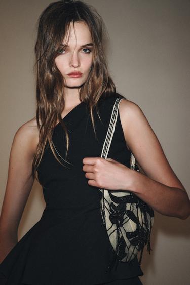 BEADED MESH BAG - Multicoloured by Zara