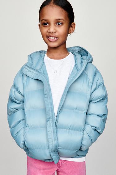 ULTRA-LIGHT WATER-REPELLENT HOODED JACKET - Light blue by Zara