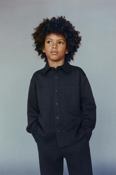 COMFORT OVERSHIRT - Blue by Zara