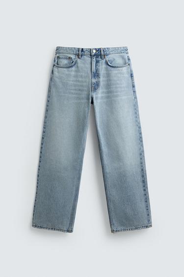 LOOSE FIT JEANS - Mid-blue by Zara