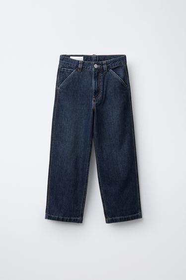 SKATER STRAIGHT LEG JEANS - Blue by Zara