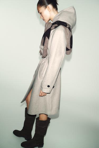 FLAT SPLIT SUEDE RIDING BOOTS - Brown by Zara