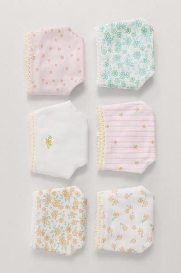 6-14 YEARS/ SIX-PACK OF FLORAL BRIEFS - Multicoloured by Zara