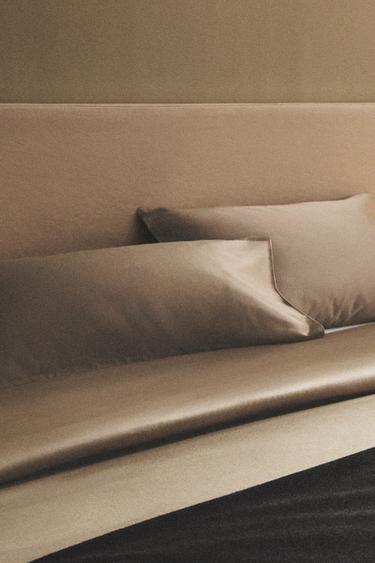 SATEEN DUVET COVER (500 THREAD COUNT) - Taupe grey by Zara