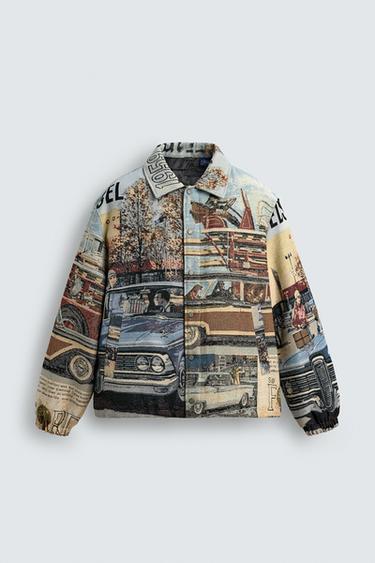 FORD © JACQUARD QUILTED JACKET - only one by Zara