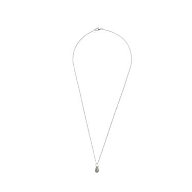 STONE PENDANT CHAIN - Grey green by Zara
