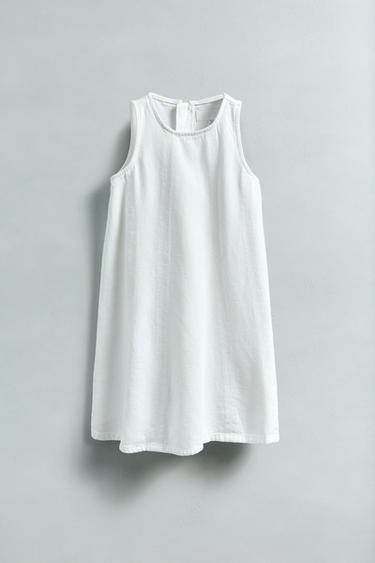 DENIM DRESS - White by Zara