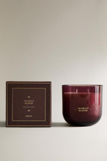 (400 G) ARABIAN BLOOM SCENTED CANDLE - Gold by Zara