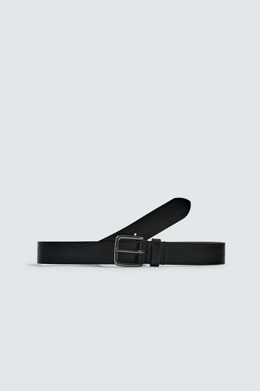 LEATHER BELT - Black by Zara