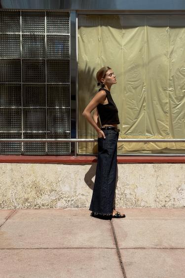 COTTON CROP TOP - Black by Zara - Image 0