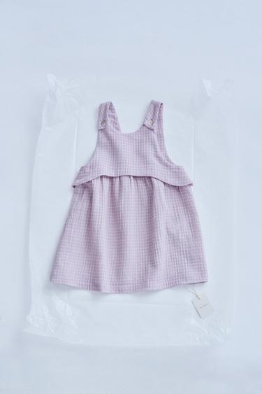 ZARA TIMELESZ  - CHECK STRAPPY DRESS - Lilac by Zara - Image 0
