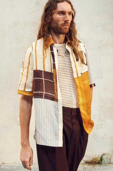 PATCHWORK SHIRT - LIMITED EDITION - Printed by Zara