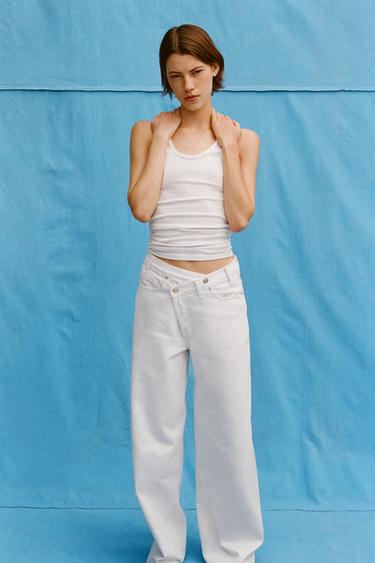 COTTON MODAL VEST TOP - White by Zara - Image 0