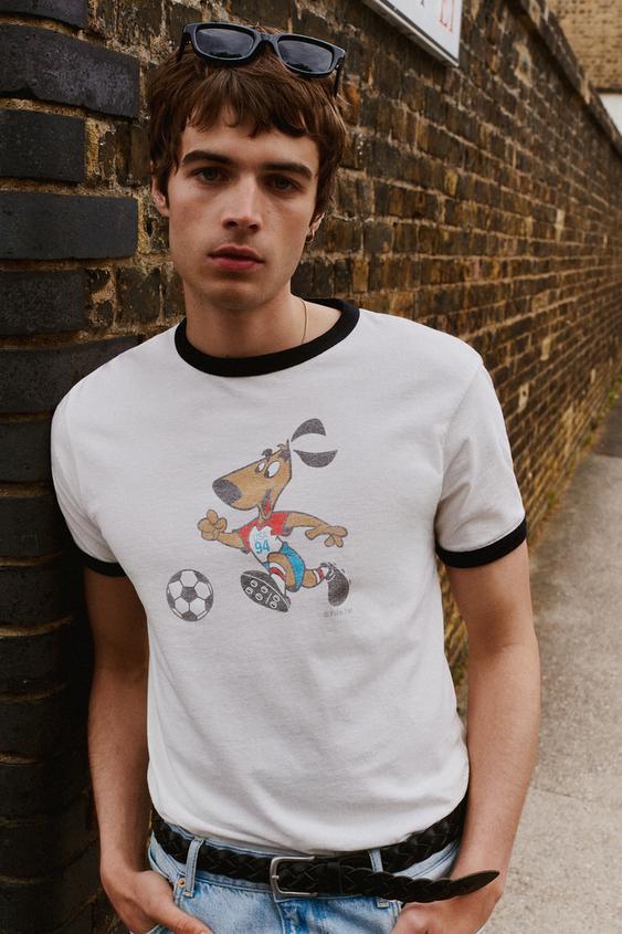 STRIKER USA 94 FIFA WORLD CUP™ FIFA CLASSICS T-SHIRT - Oyster-white by Zara - Image 0