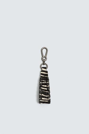 LEATHER KEY RING - Multicoloured by Zara