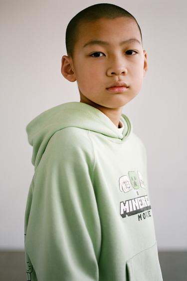 MINECRAFT © MOJANG AB. ™ HOODIE - Apple green by Zara