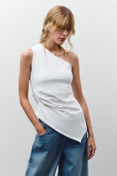 ASYMMETRIC TOP - White by Zara - Image 0