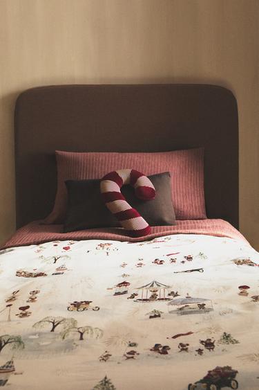 CHILDREN'S CHRISTMAS DUVET COVER WITH MICE - Multicoloured by Zara