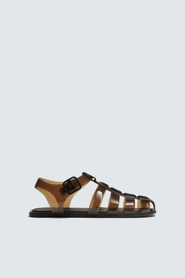 CAGE SANDALS - Brown by Zara