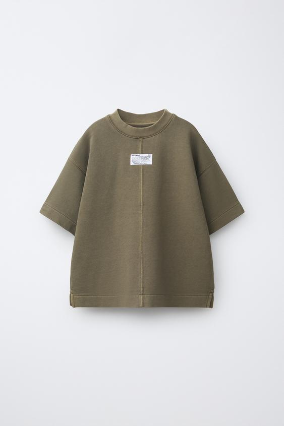 GARMENT DYE T-SHIRT - Khaki by Zara - Image 0