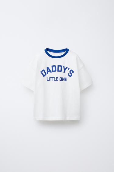 SLOGAN PRINT T-SHIRT - Bluish by Zara