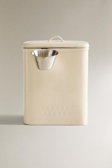 LAUNDRY DETERGENT JAR WITH LADLE - Cream by Zara