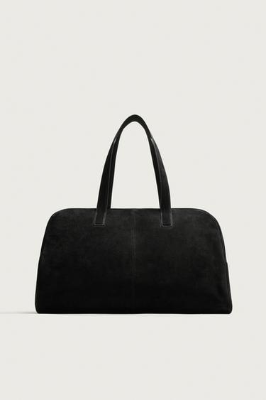 M LEATHER TRAVEL BAG - Black by Zara