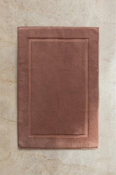 NON-SLIP SOFT TERRY BATH MAT - Pink by Zara